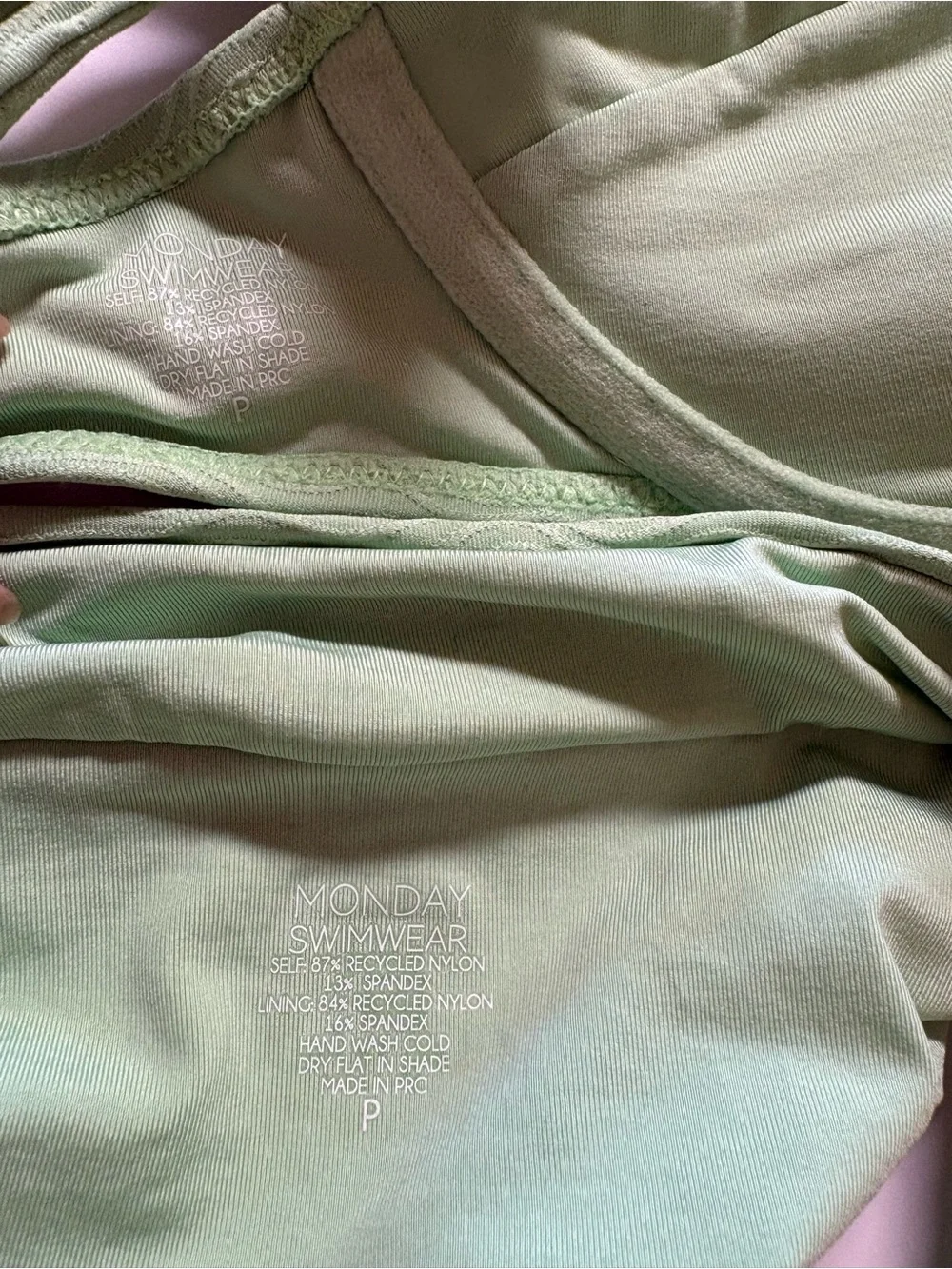 Monday Swimwear Mint Green Textured Underwire Bikini S/P